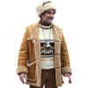 Jay Duplass I Play Rocky Suede Shearling Leather Jacket