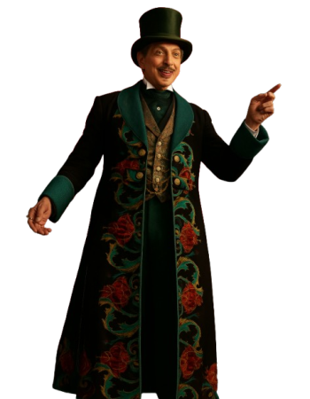 Jeff Goldblum Wicked For Good Floral Coat