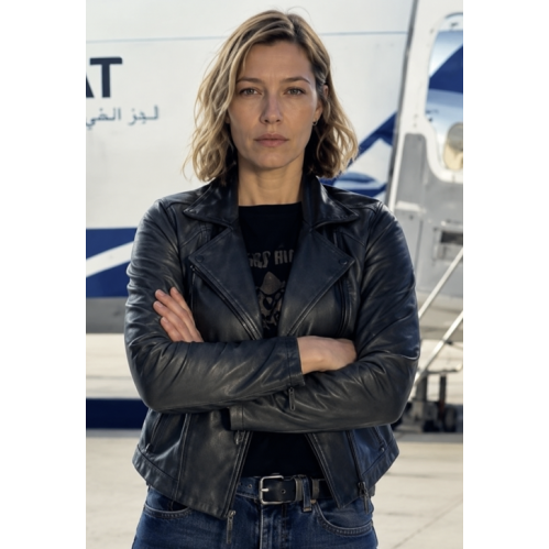 Jessica Biel Matchbox the Movie Aimee Leather Jacket