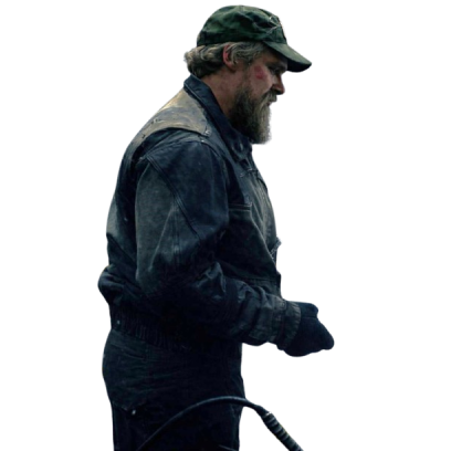 Jim Hopper Stranger Things S05 Black Leather Jacket