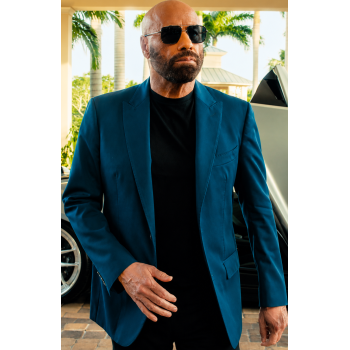 John Travolta The Gentleman Thief Green Coat