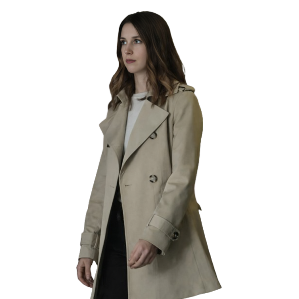 Kayla Craig Cross Beige Trench Coat