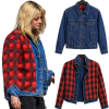 Kristen Stewart The Wrong Girls Plaid Denim Jacket