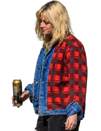 Kristen Stewart The Wrong Girls Plaid Denim Jacket
