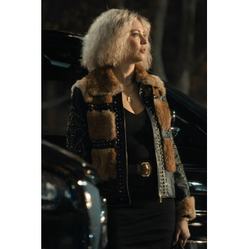 Leonor Watling Salvador Carla Studded Leather Jacket
