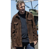 Liam Neeson The Mongoose Brown Suede Leather Jacket