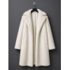 Long White Faux Fur Coat