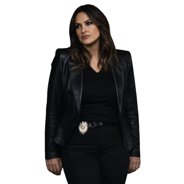 Mariska Hargitay Law and Order SVU Leather Coat