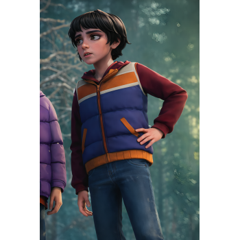 Mike Wheeler Stranger Things Tales Puffer Vest