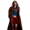 Milly Alcock Supergirl Brown Trench Coat