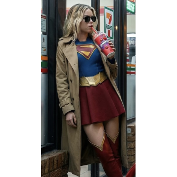 Milly Alcock Supergirl Kara Zor El Coat