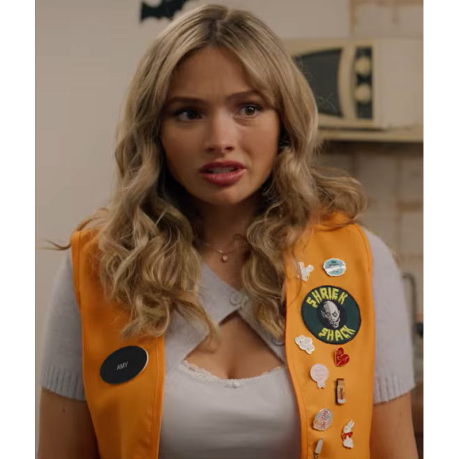 Natalie Alyn Lind Halloween Store 2026 Orange Vest