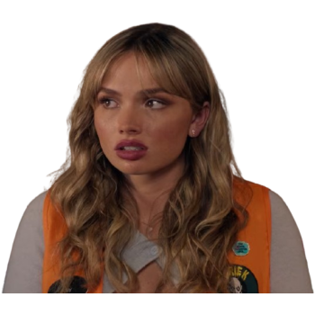 Natalie Alyn Lind Halloween Store 2026 Orange Vest