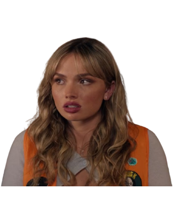 Natalie Alyn Lind Halloween Store 2026 Orange Vest