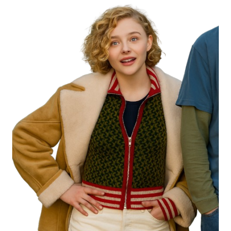 Oh What Fun Chloe Grace Moretz Shearling Coat