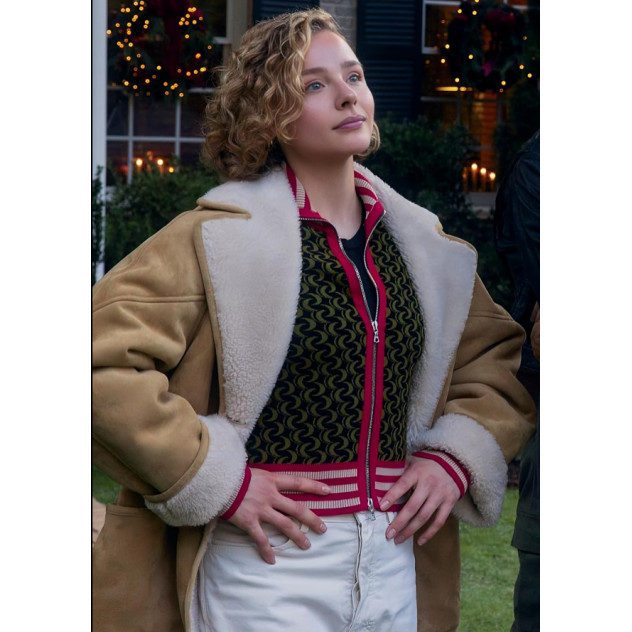 Oh What Fun Chloe Grace Moretz Shearling Coat