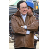 P J Byrne I Play Rocky Brown Leather Jacket