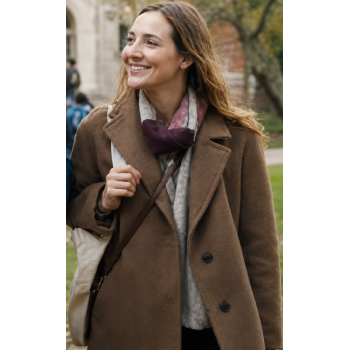 Poetic License 2026 Leslie Mann Long Coat