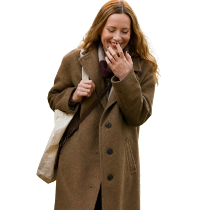 Poetic License 2026 Leslie Mann Long Coat