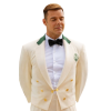 Ricky Martin Palm Royale White Crop Blazer