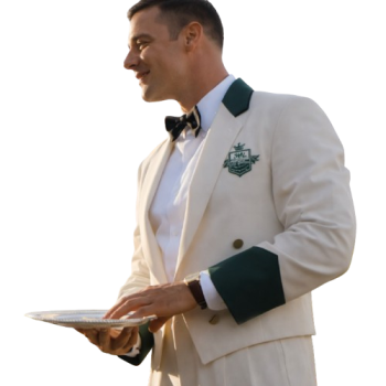 Ricky Martin Palm Royale White Crop Blazer