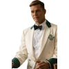 Ricky Martin Palm Royale White Crop Blazer