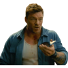 Runner Alan Ritchson Shacket