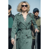 Salvador Carla Green Trench Coat