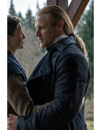 Sam Heughan Outlander Blue Coat