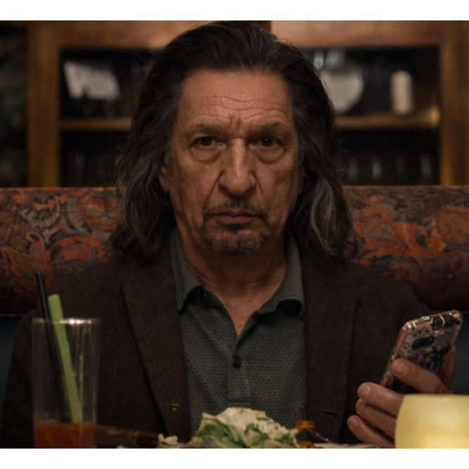 Sir Ben Kingsley Wonder Man Brown Jacket