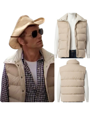 Smokey and the Bandit 1977 Beige Puffer Vest