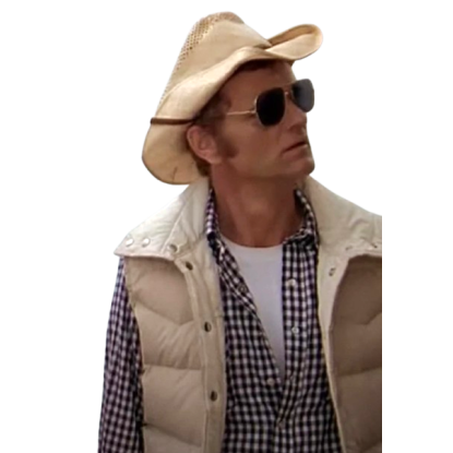 Smokey and the Bandit 1977 Beige Puffer Vest