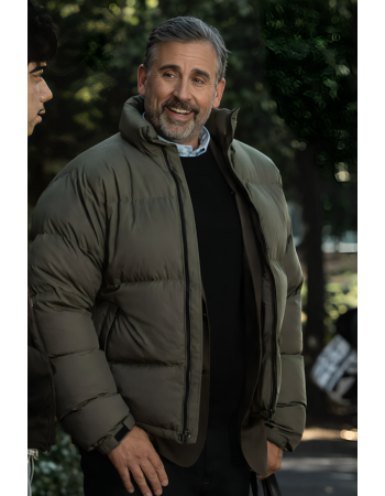 Steve Carell Rooster Puffer Jacket