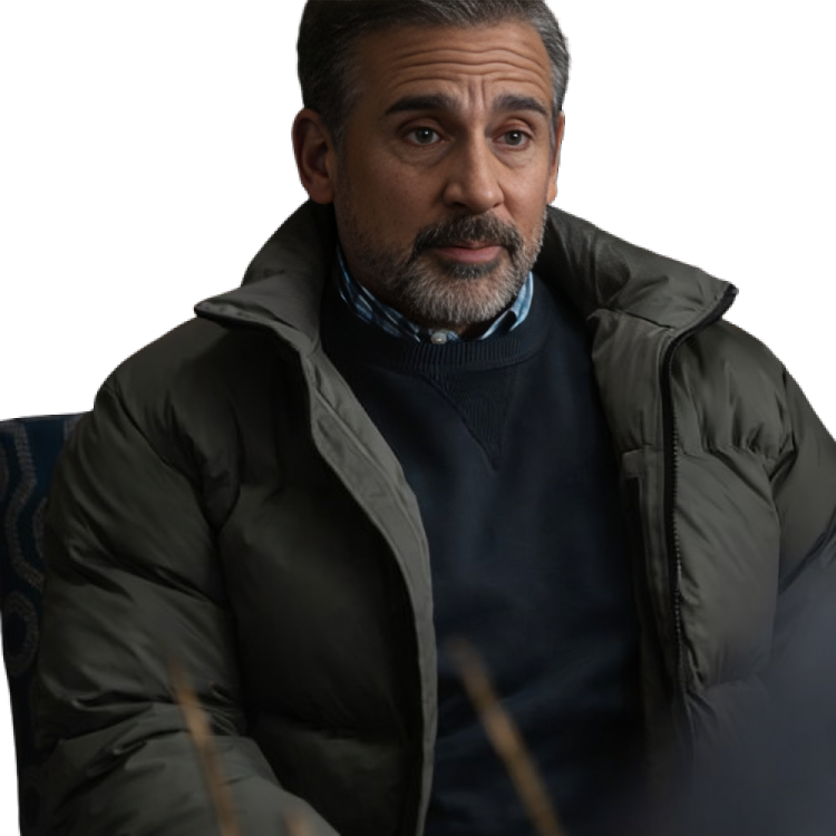 Steve Carell Rooster Puffer Jacket