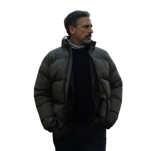 Steve Carell Rooster Puffer Jacket