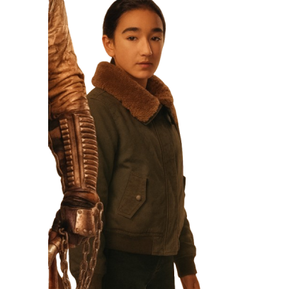 Supergirl Eve Ridley Shearling Bomber Jacket