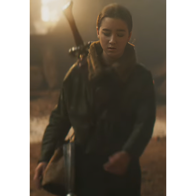 Supergirl Eve Ridley Shearling Bomber Jacket