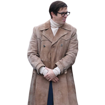 Toby Kebbell I Play Rocky Suede Leather Trench Coat