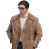 Toby Kebbell I Play Rocky Suede Leather Trench Coat