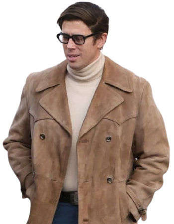 Toby Kebbell I Play Rocky Suede Leather Trench Coat