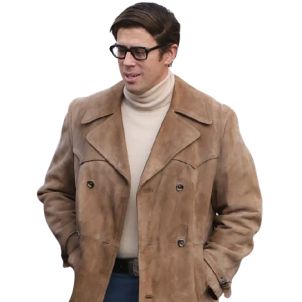 Toby Kebbell I Play Rocky Suede Leather Trench Coat