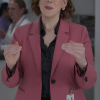 Vanessa Bayer Scrubs Revival Pink Coat