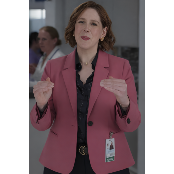 Vanessa Bayer Scrubs Revival Pink Coat