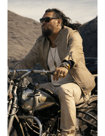 Wrecking Crew Jason Momoa Beige Leather Jacket