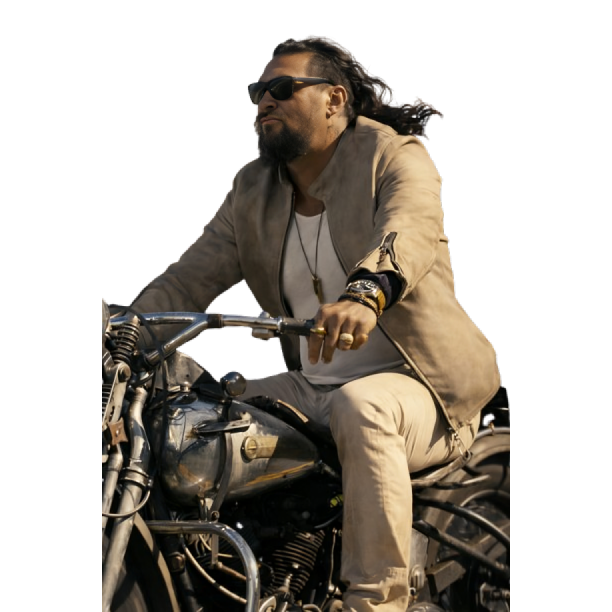 Wrecking Crew Jason Momoa Beige Leather Jacket
