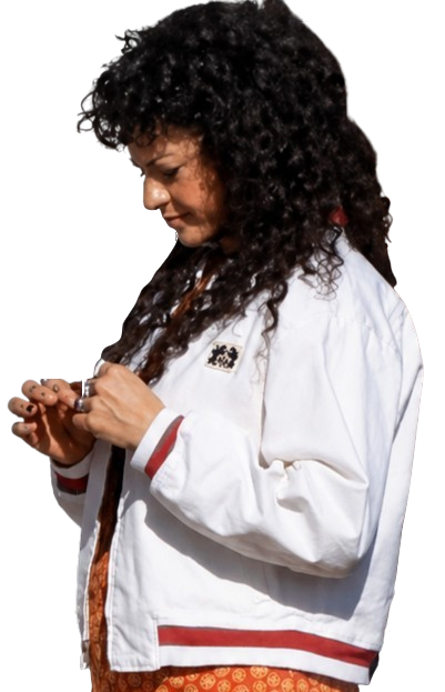 The Wrong Girls Molly White Bomber Jacket