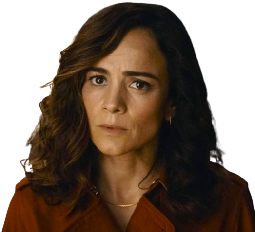 Alice Braga Dark Matter 2024 Amanda Lucas Maroon Coat