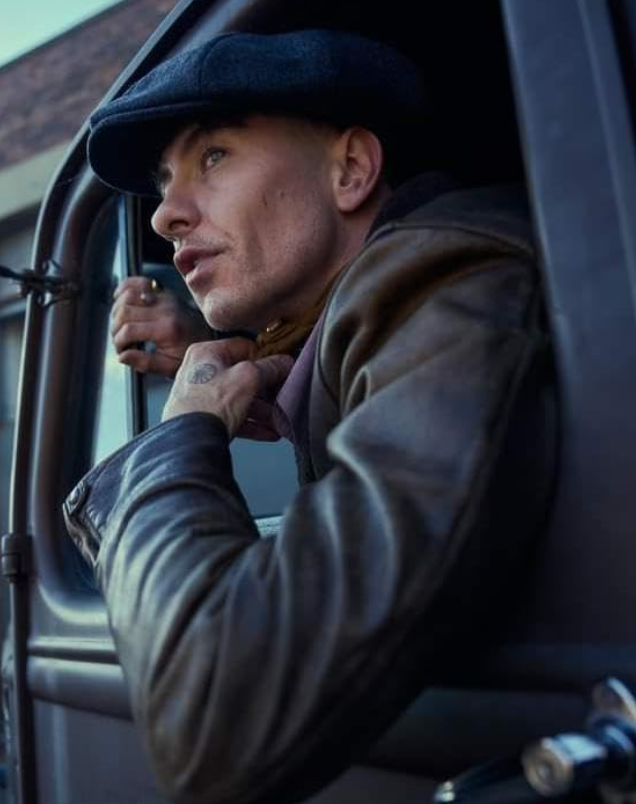 Barry Keoghan Peaky Blinders Immortal Man Brown Leather Jacket