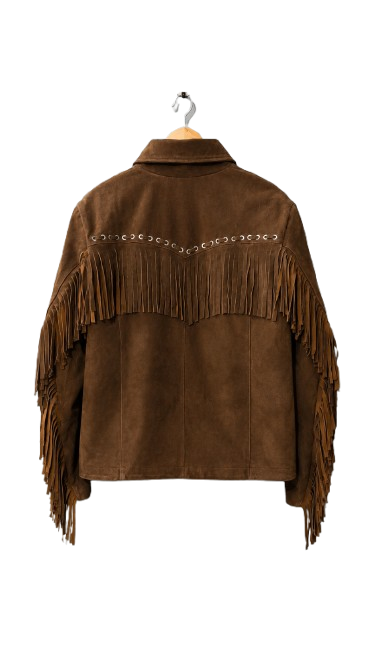 Brown Suede Fringe Jacket