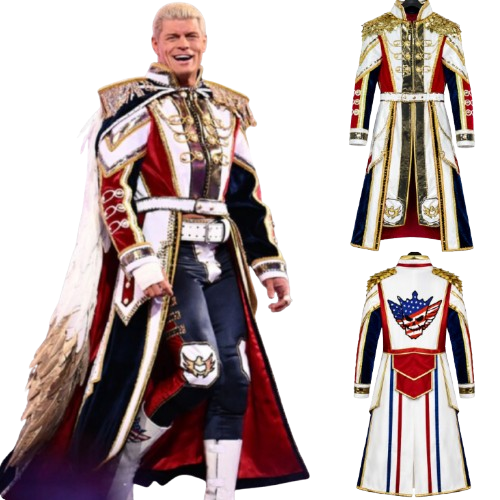 Cody Rhodes White Military Leather Outfits